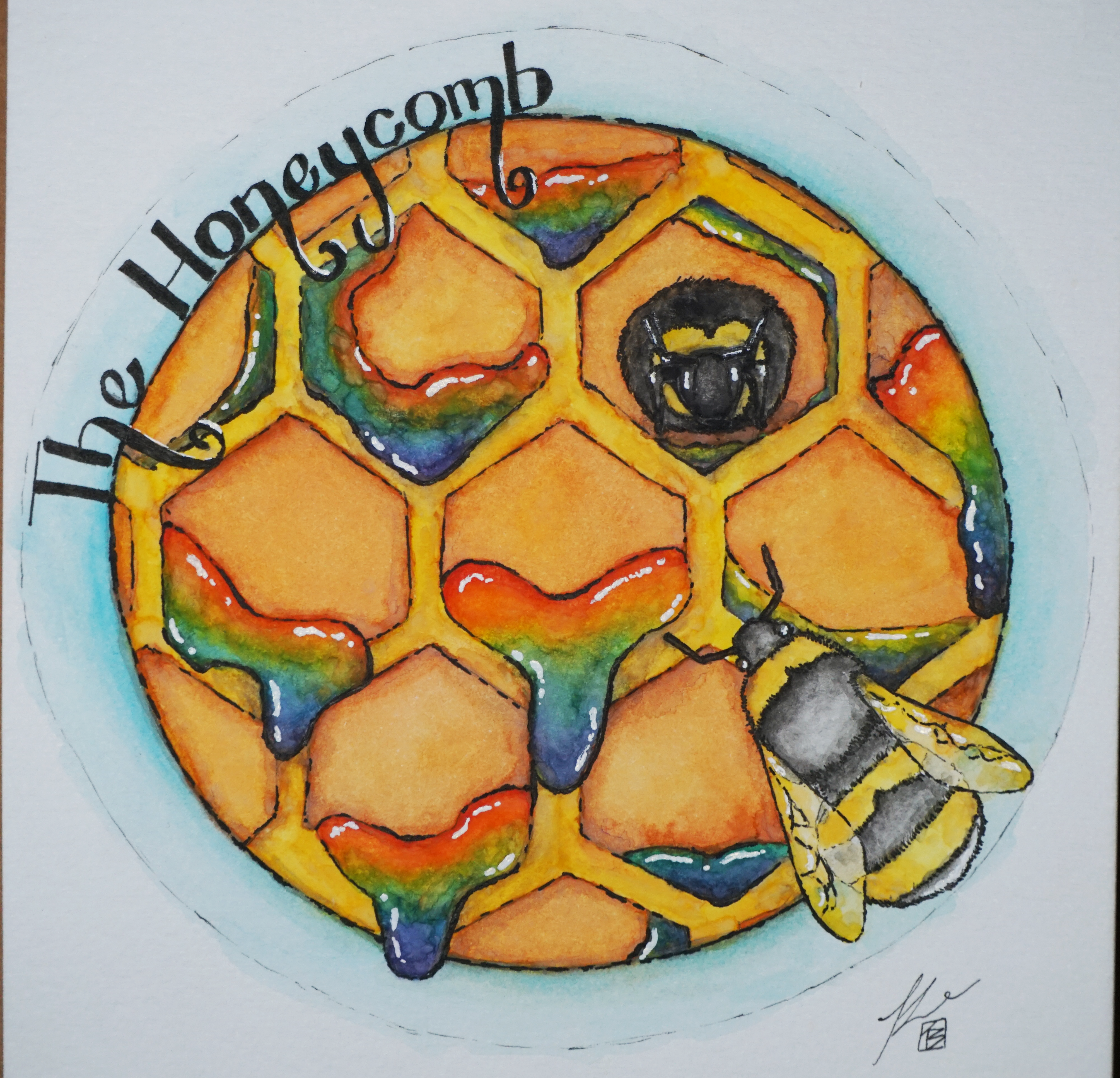 The Honeycomb’s system logo. Art by Ryn.