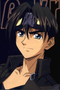 Ken Hidaka, a character in the anime Weiß Kreuz